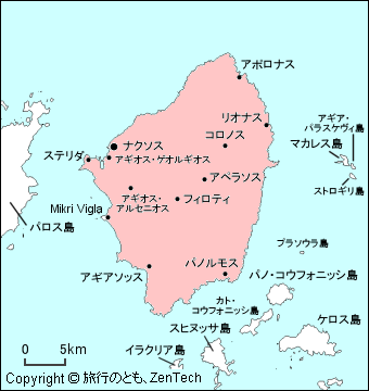 ナクソス島 地図