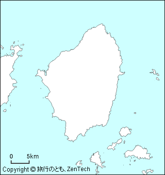 ナクソス島白地図