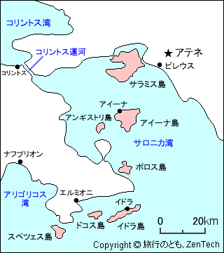 サロニカ諸島地図