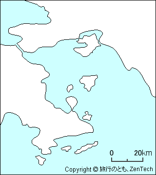 サロニカ諸島白地図