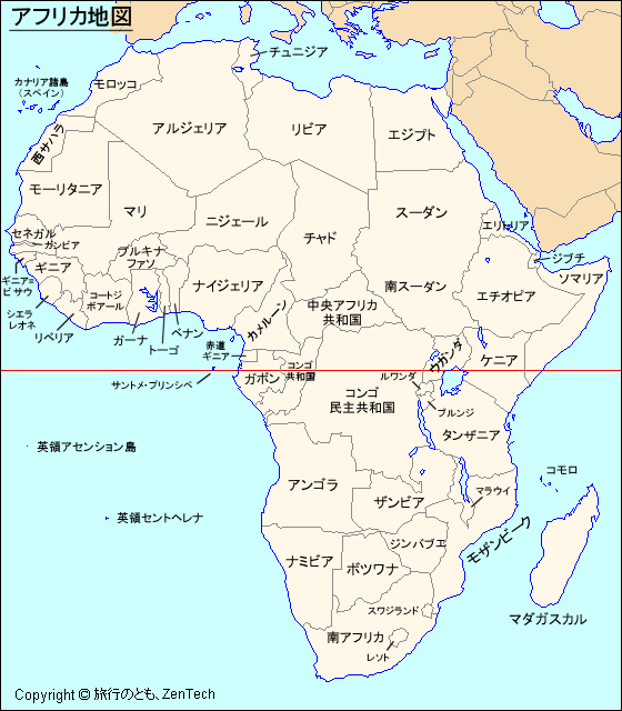 アフリカ地図