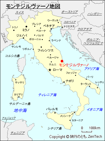 モンテジルヴァーノ地図