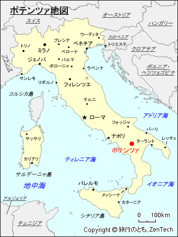 ポテンツァ地図
