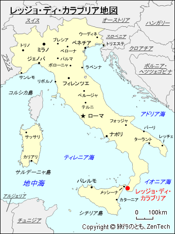 レッジョ・ディ・カラブリア地図