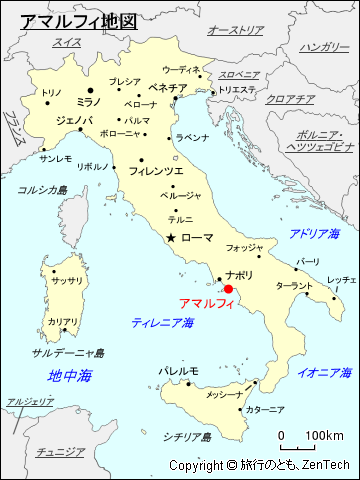 アマルフィ地図