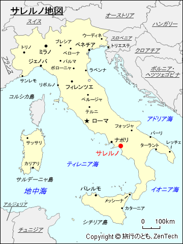 サレルノ地図
