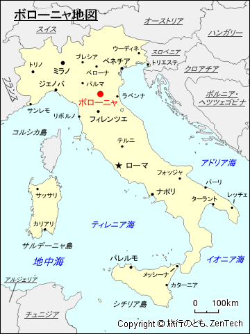 ボローニャ地図