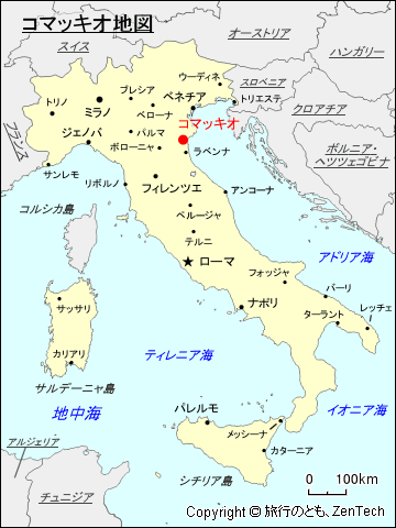 コマッキオ地図