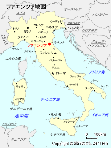 ファエンツァ地図