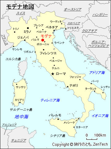 モデナ地図