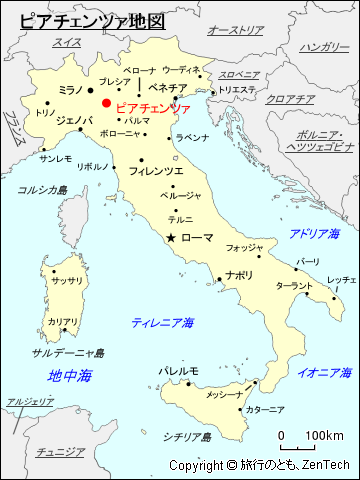 ピアチェンツァ地図