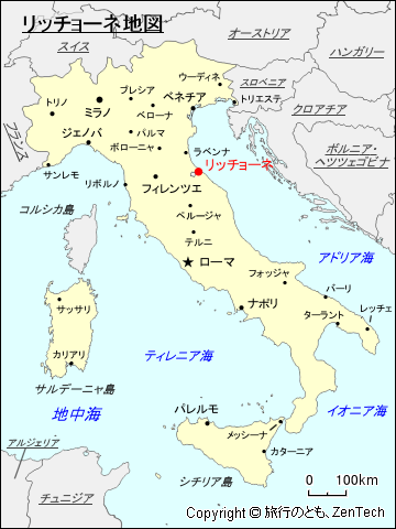 リッチョーネ地図