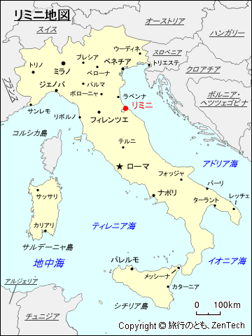 リミニ地図