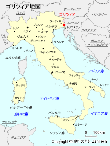 ゴリツィア地図