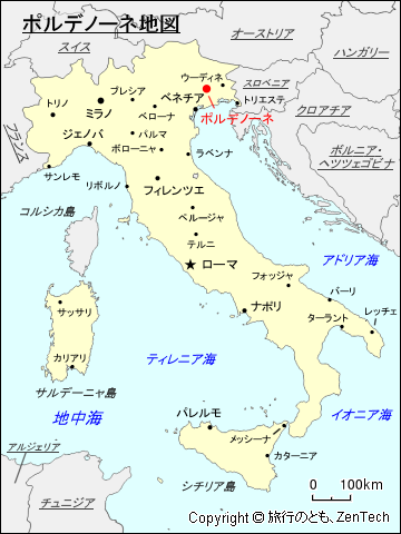 ポルデノーネ地図