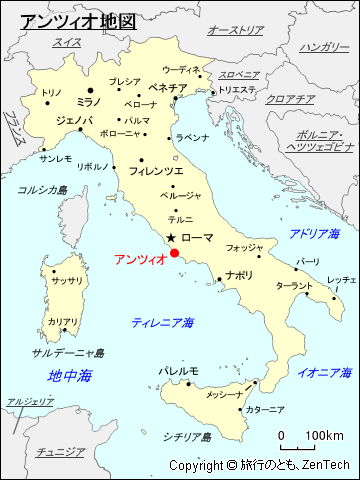アンツィオ地図