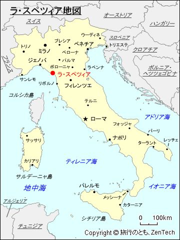 ラ・スペツィア地図