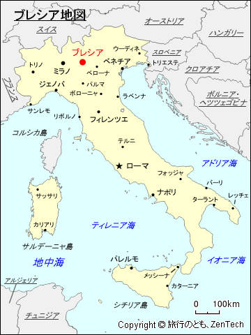 ブレシア地図