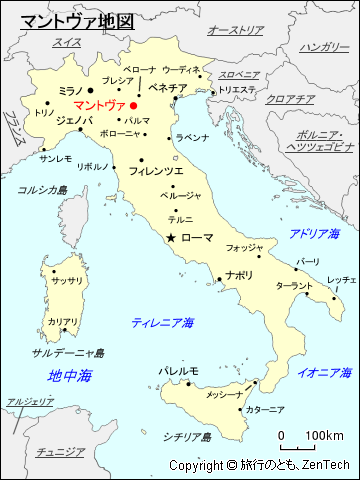 マントヴァ地図