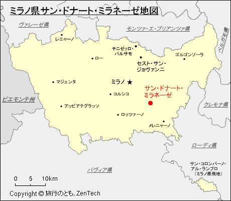 ミラノ県サン・ドナート・ミラネーゼ地図