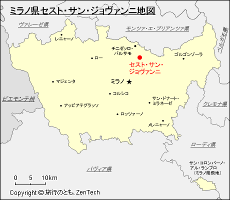 ミラノ県セスト・サン・ジョヴァンニ地図