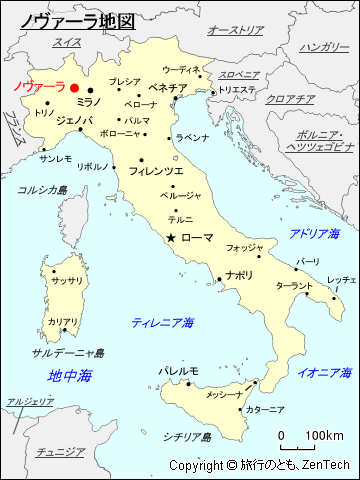 ノヴァーラ地図