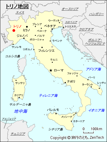 トリノ地図