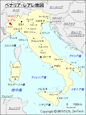 ベナリア・レアレ地図