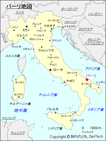 バーリ地図