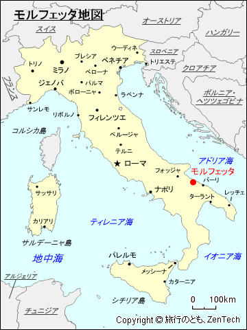 モルフェッタ地図
