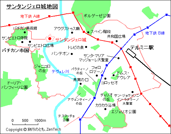 サンタンジェロ城地図