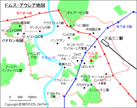 ドムス・アウレア地図