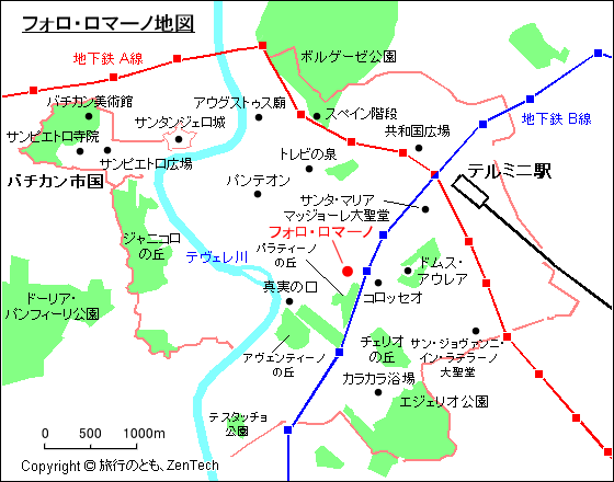 フォロ・ロマーノ地図