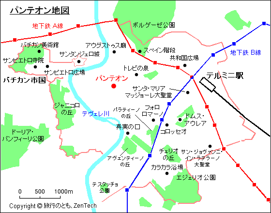 パンテオン地図