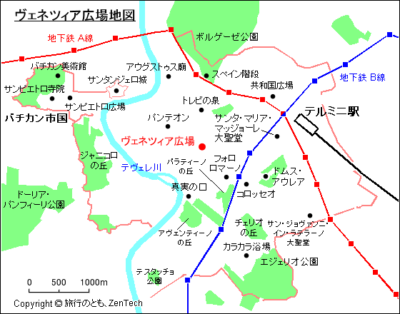 ヴェネツィア広場地図