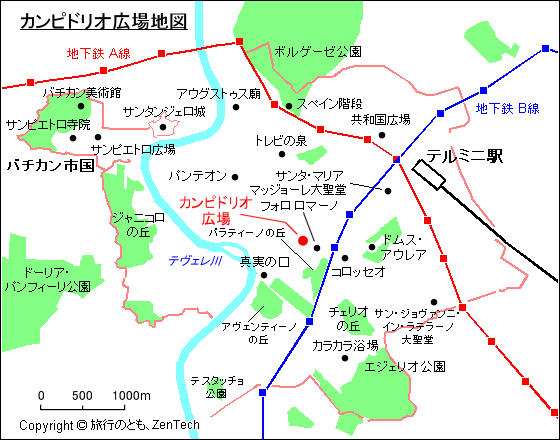 カンピドリオ広場地図