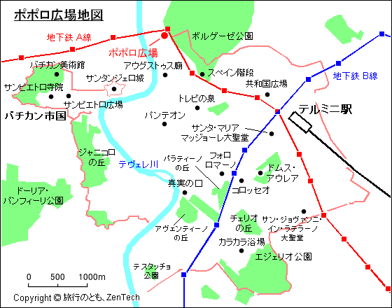 ポポロ広場地図