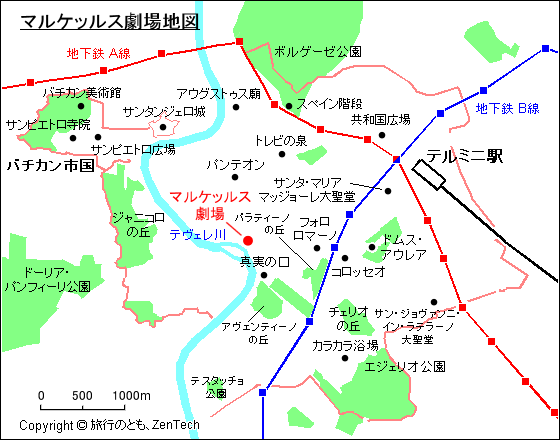 マルケッルス劇場地図