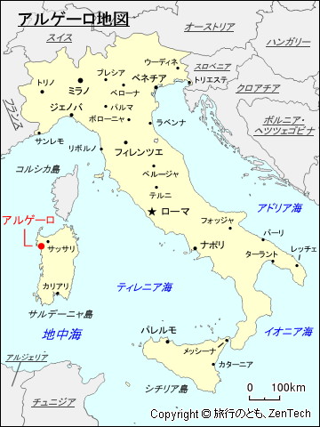 アルゲーロ地図