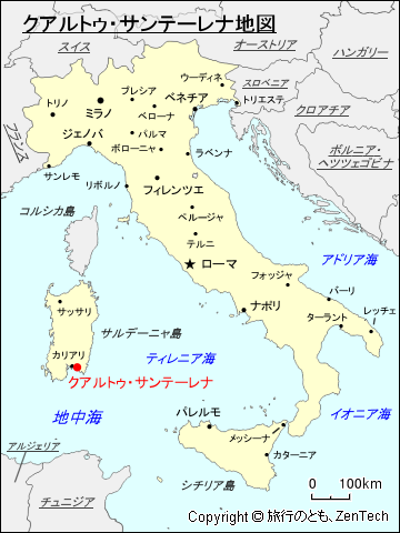 クアルトゥ・サンテーレナ地図