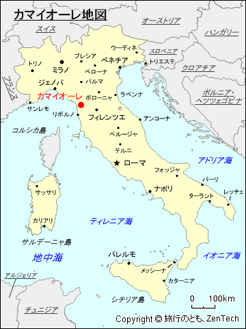 カマイオーレ地図