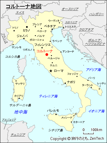 コルトーナ地図