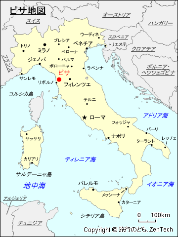 ピサ地図