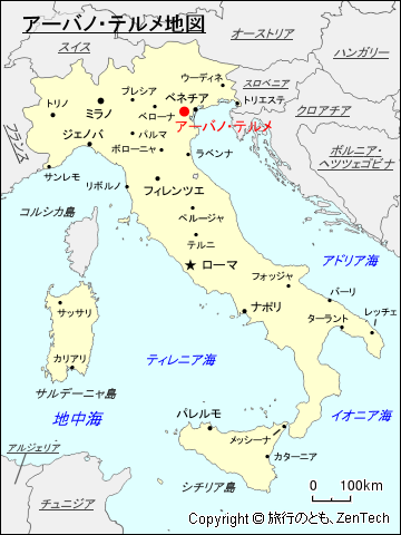 アーバノ・テルメ地図