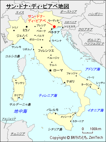 サン・ドナ・ディ・ピアベ地図