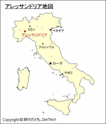アレッサンドリア地図