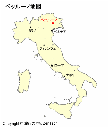 ベッルーノ地図