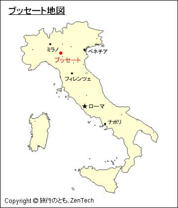 イタリア ブッセート地図 旅行のとも Zentech
