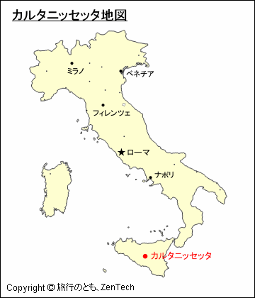 カルタニッセッタ地図
