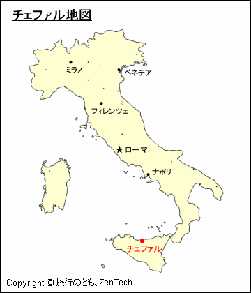 チェファル地図